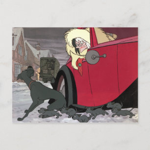 Carte Postale Cruella De Vil   Attention !
