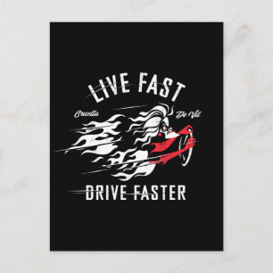 Carte Postale Cruella De Vil   Live Fast Drive Plus rapide