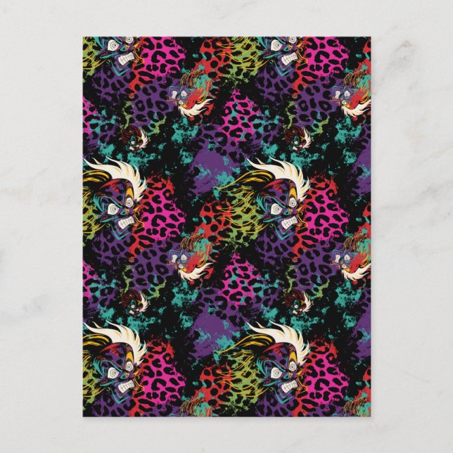 Carte Postale Cruella De Vil Motif (Devant)