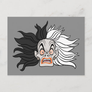 Carte Postale Cruella De Vil   Visage effrayant