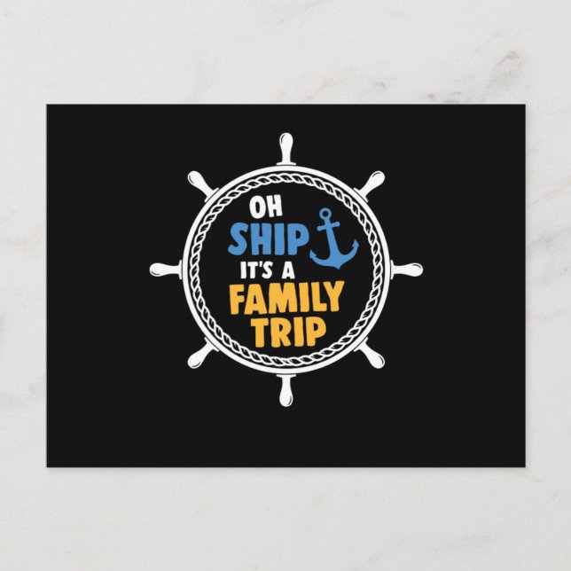 Carte Postale Cruise Ship Family Trip Cruise Cruise Holiday Gi (Devant)