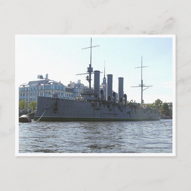 Carte Postale Cruiser Aurora. Postcard (Devant)