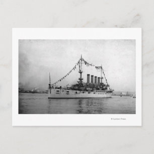 Carte Postale Cruiser Washington ancré dans Seattle Harbour