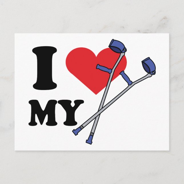 Carte postale Crutch Love (Devant)