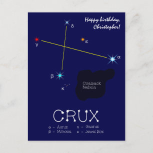 Carte Postale Crux de constellation de l'hémisphère sud