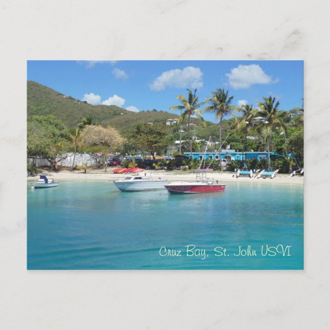 Carte Postale Cruz Bay, St. John USVI (Devant)