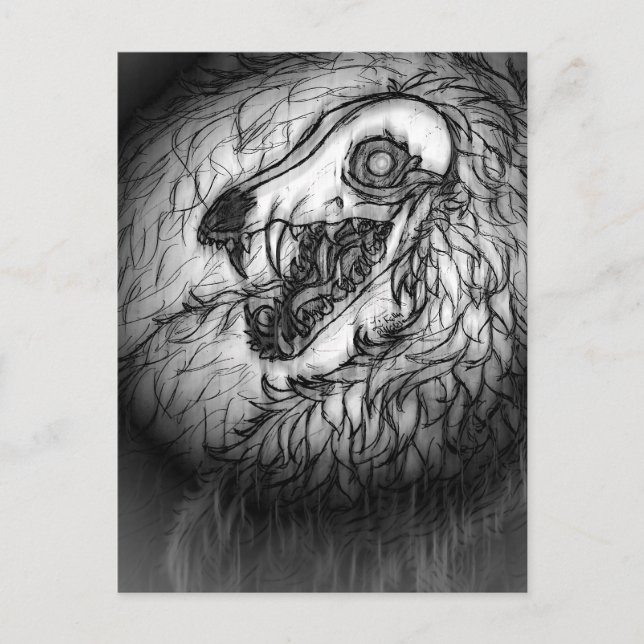 Carte Postale Cryptid : Croquis de Wasset de neige (Devant)
