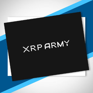Carte Postale Cryptomonnaie Mème XRP Army Quote Hodl Crypto