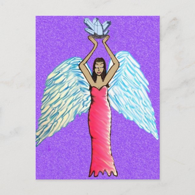 Carte postale Crystal Angel / Art autel (Devant)