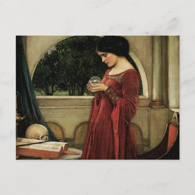Carte Postale Crystal Ball par John William Waterhouse (Devant)