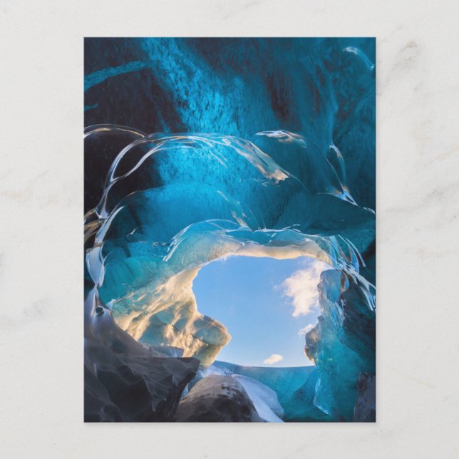 Carte Postale Crystal Cave, Vatnajokull Icefield, Sud de l'Islan (Devant)