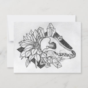 Carte Postale Crystal Coyote