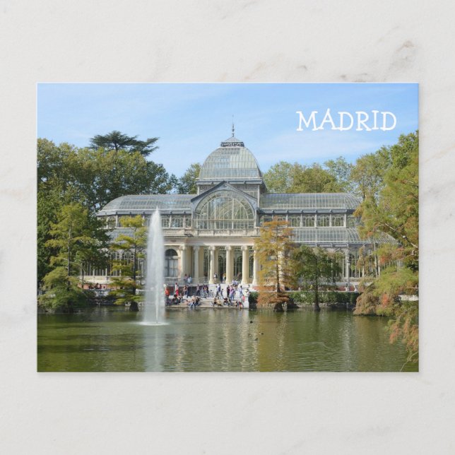 Carte Postale Crystal Palace, Madrid (Devant)