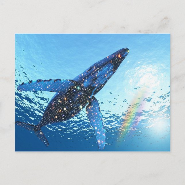Carte Postale Crystal Whale Art (Devant)