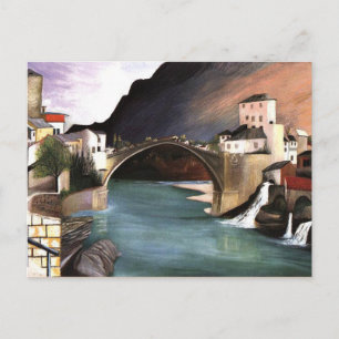 Carte Postale Csontvary- Pont romain à Mostar