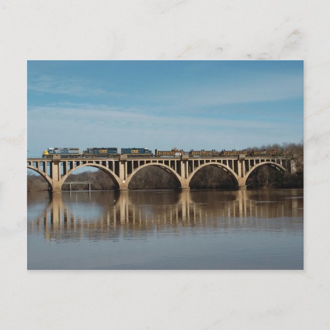 Carte Postale CSX à fredericksburg (Devant)