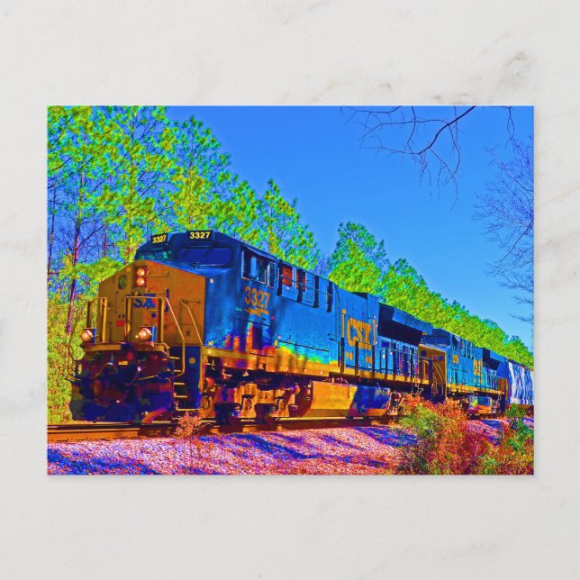 Carte Postale CSX à Gautier Mississippi (Devant)