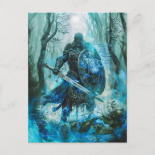 Carte Postale Cú Chulainn "Guerrier héroïque celtique d'Ulster