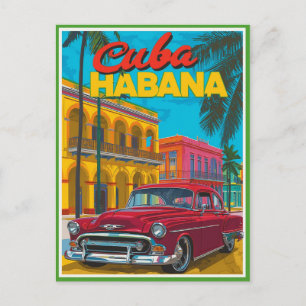 Carte Postale Cuba Havana Classic Car