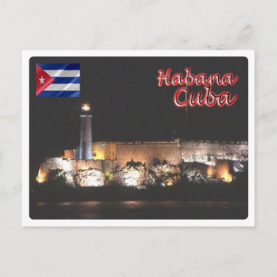 Carte Postale Cuba - La Havane - Phare - De Nuit -