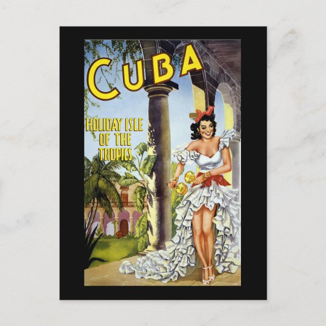 Carte Postale Cuba L'Île De Vacances Des Tropiques (Devant)