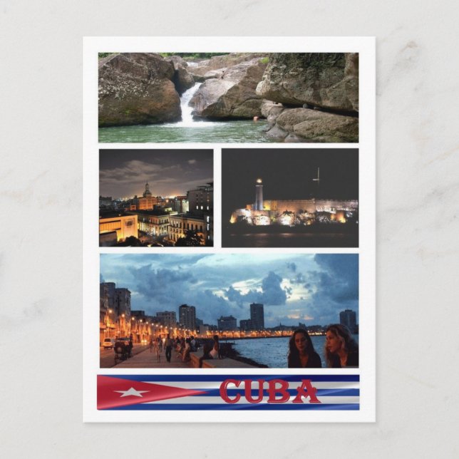 Carte Postale Cuba - Mosaïque - (Devant)