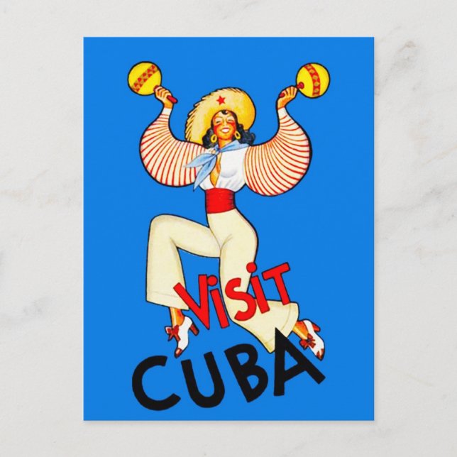 Carte Postale Cuba Poster Maracas (Devant)