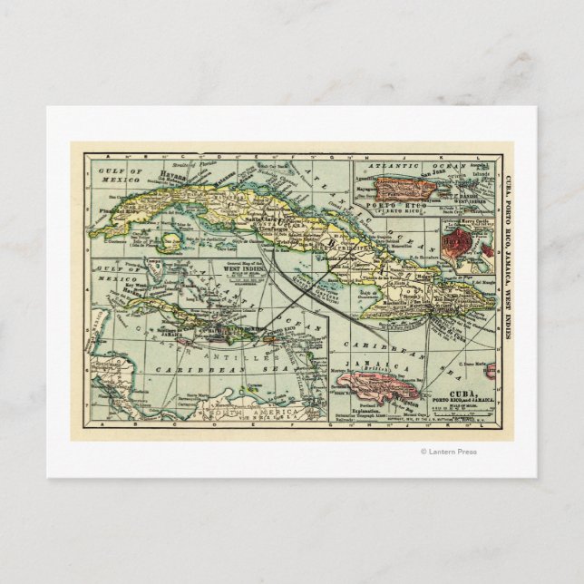 Carte Postale CubaCarte panoramiqueCuba (Devant)