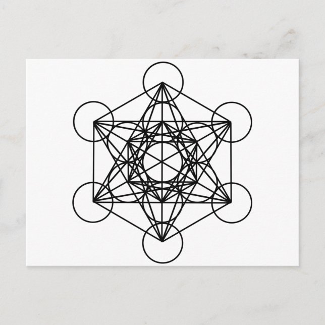 Carte Postale Cube Metatron (Devant)