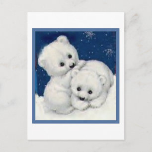 Carte Postale Cubes Ours Polaires