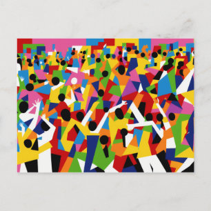 Carte Postale Cubism Dancing