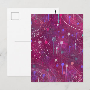 Carte Postale Cueillette de baies cosmiques : Art abstrait