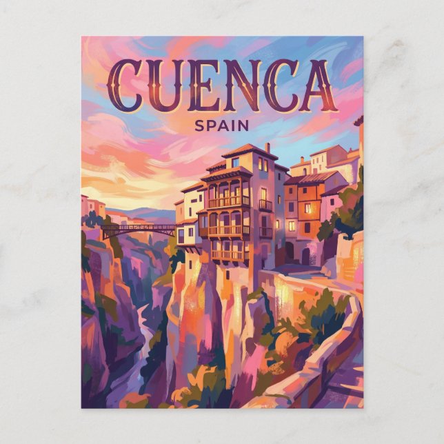 Carte Postale Cuenca Espagne (Devant)