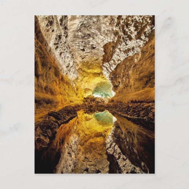 Carte Postale Cueva de los Verdes Canaries Espagne Grotte (Devant)