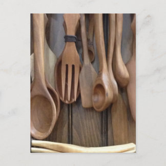 Carte Postale Cuillères en bois