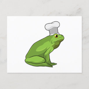 Carte Postale Cuire la grenouille avec casquette