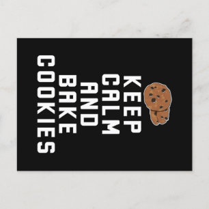 Carte Postale Cuisine au biscuit Conserver le calme et cuire des