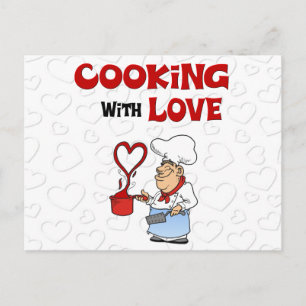 Carte Postale Cuisine avec amour