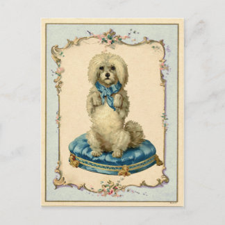 Carte Postale Cuisine Chien bleu Cuisine Reproduction Vintage