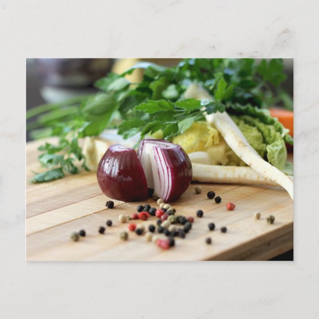 Carte Postale Cuisine d'oignon (Devant)
