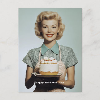 Carte Postale Cuisine familiale vintage des années 1950