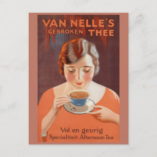 Carte Postale Cuisine hollandaise Vintage Hot Tea Pays-Bas