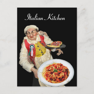 Carte Postale CUISINE ITALIENNE  Recette
