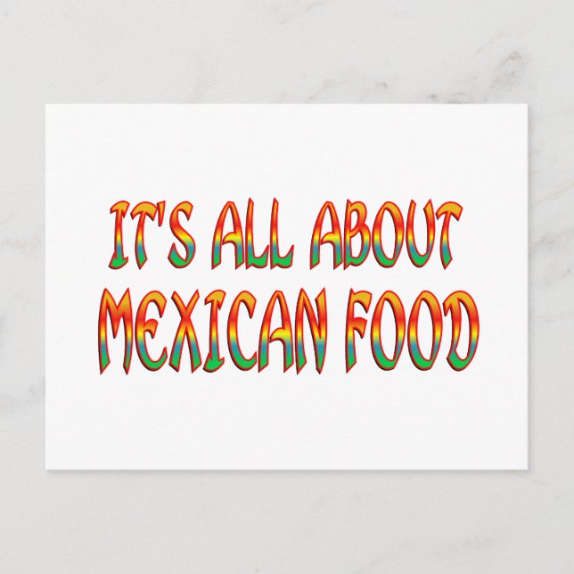 Carte Postale Cuisine mexicaine (Devant)