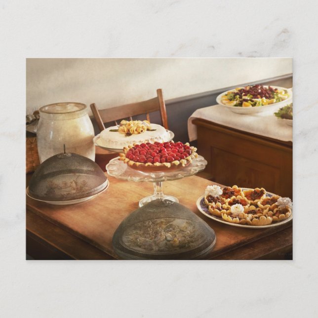 Carte Postale Cuisine - Nourriture - Le dessert (Devant)