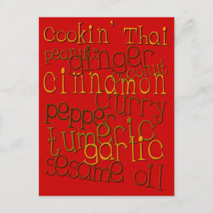 Carte Postale Cuisine thaïlandaise