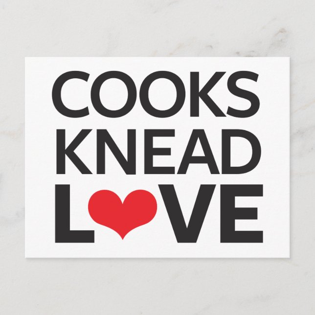 Carte Postale Cuisines Knead Love (Devant)