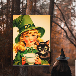 Carte Postale Cuite d'Halloween vintage no7