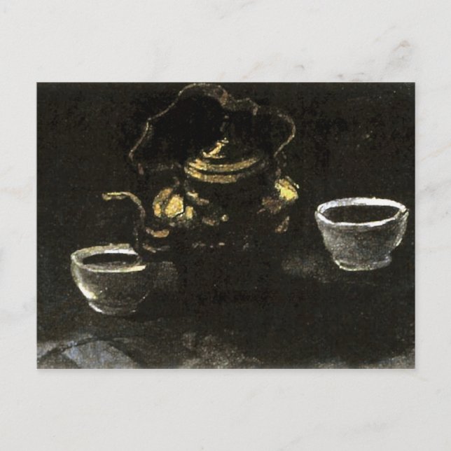 Carte Postale Cuivre Coffeepot et Bowls, Vincent van Gogh (Devant)