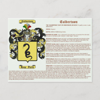 Carte Postale Culbertson (sens)